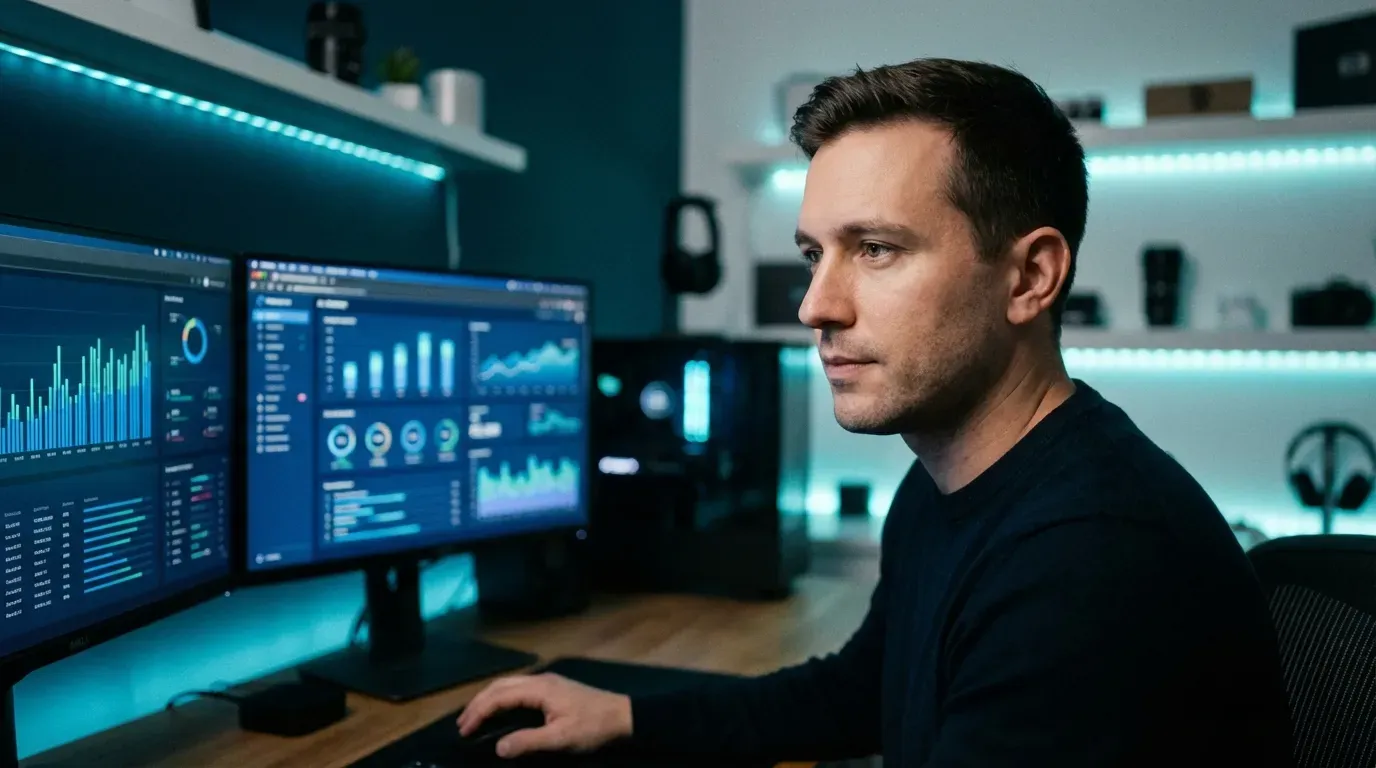 Professional trader working on multiple exchanges