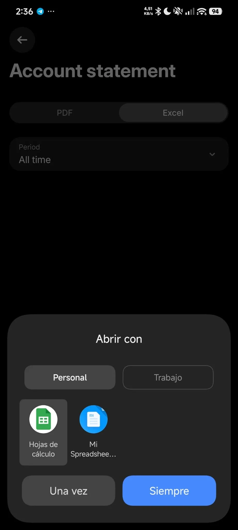 Paso 11: Abre con Google Sheets