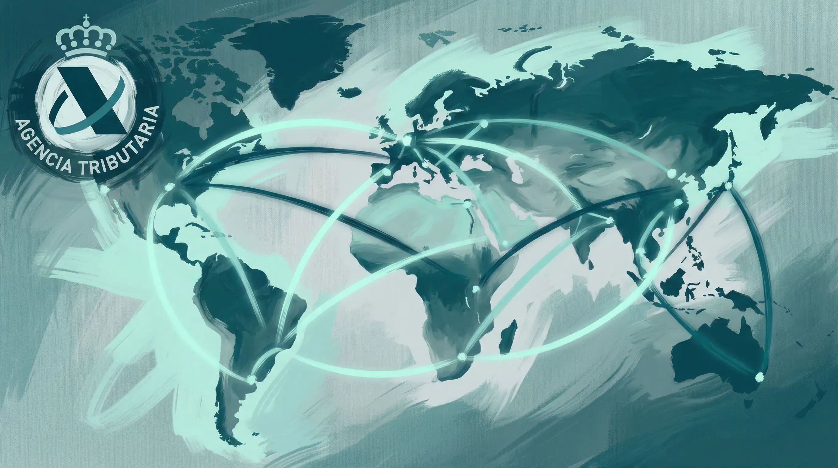 Mapa mundial del intercambio automático de información fiscal sobre criptomonedas entre países según el Modelo 721